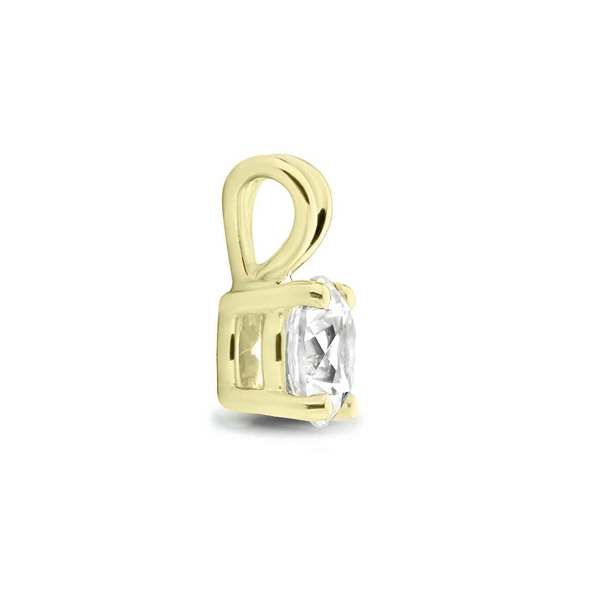 hanger zirkonia 14K geelgoud