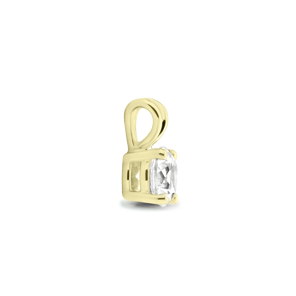 hanger zirkonia 14K geelgoud