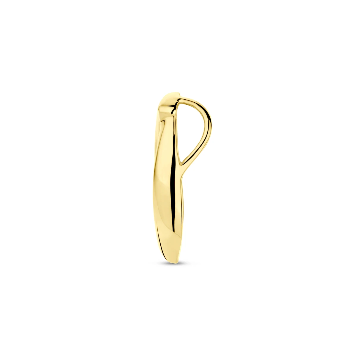 hanger zirkonia 15 mm 14K geelgoud
