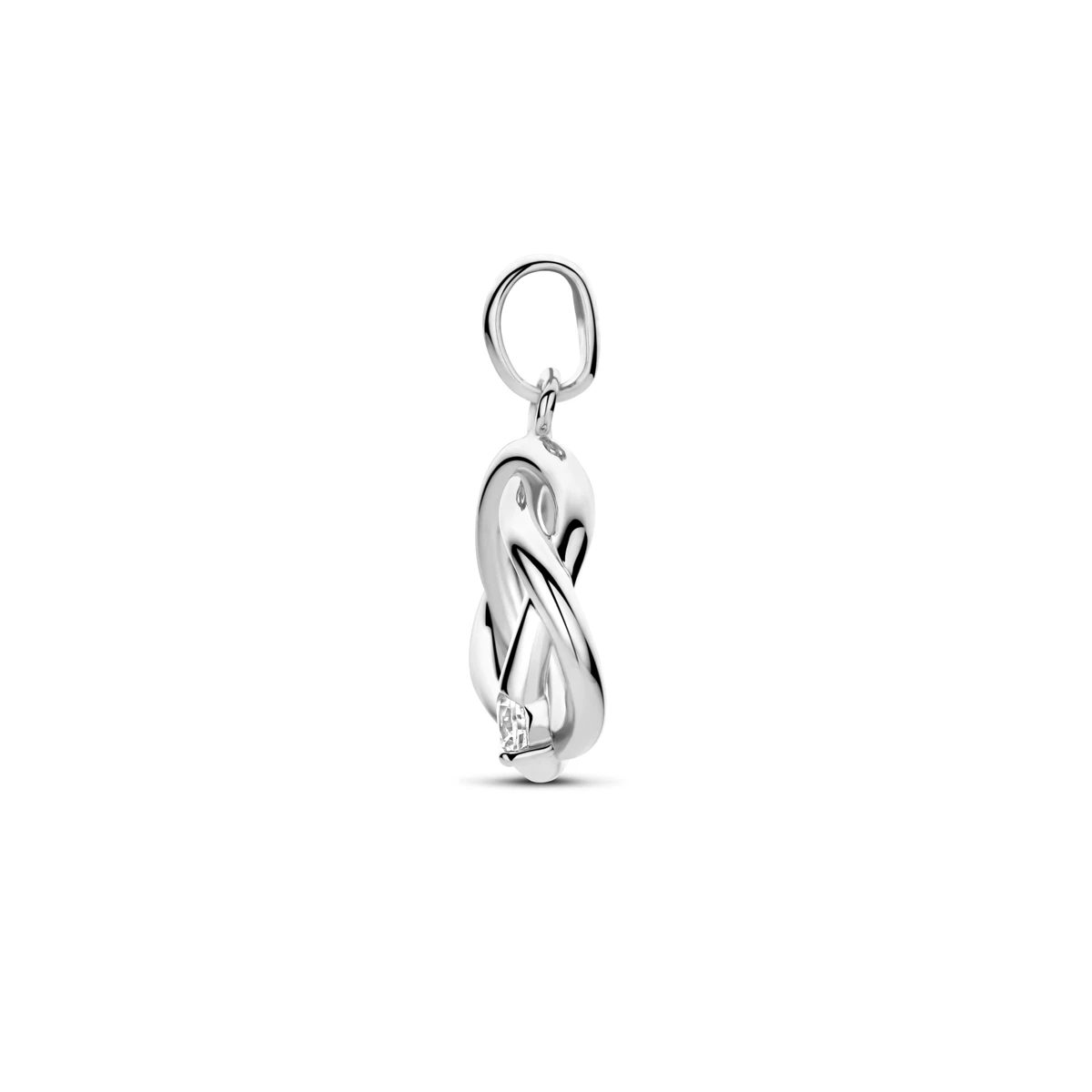 hanger zirkonia 15 mm zilver gerhodineerd