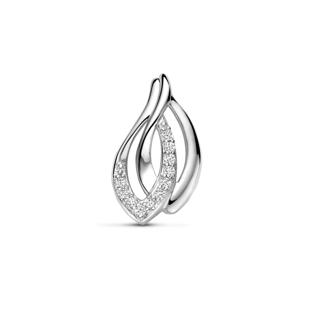 hanger zirkonia 18 mm zilver gerhodineerd