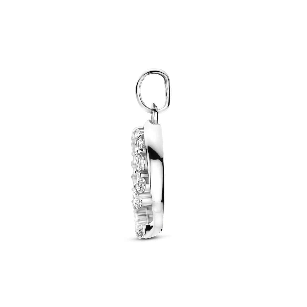 hanger zirkonia 20 mm zilver gerhodineerd
