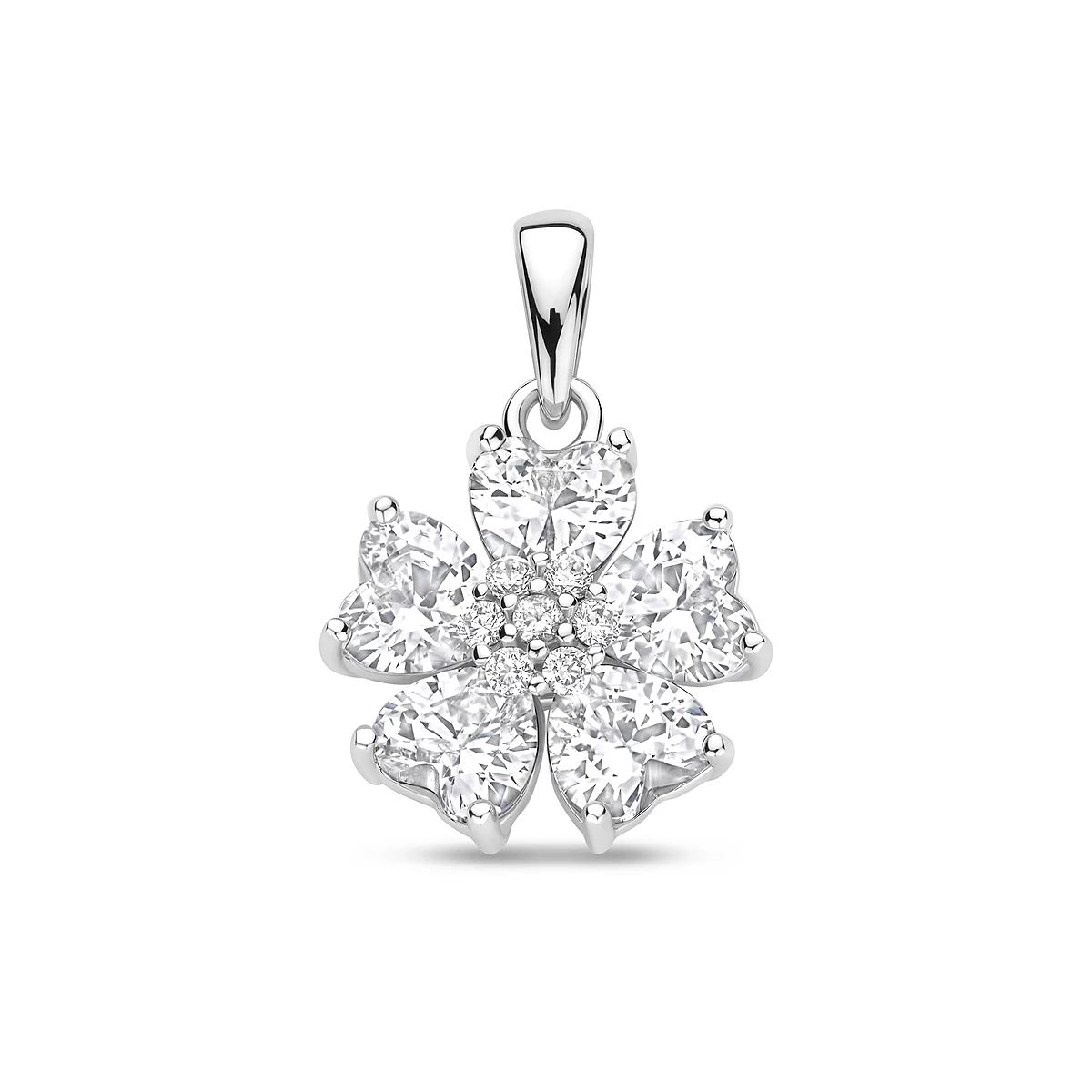 hanger zirkonia 20 mm zilver gerhodineerd