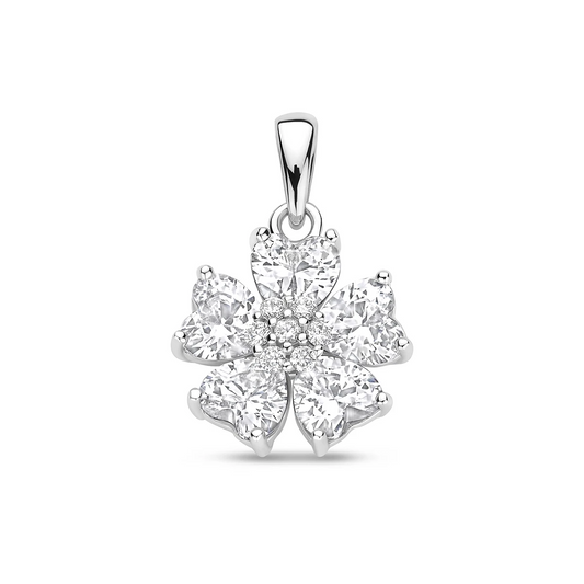 hanger zirkonia 20 mm zilver gerhodineerd