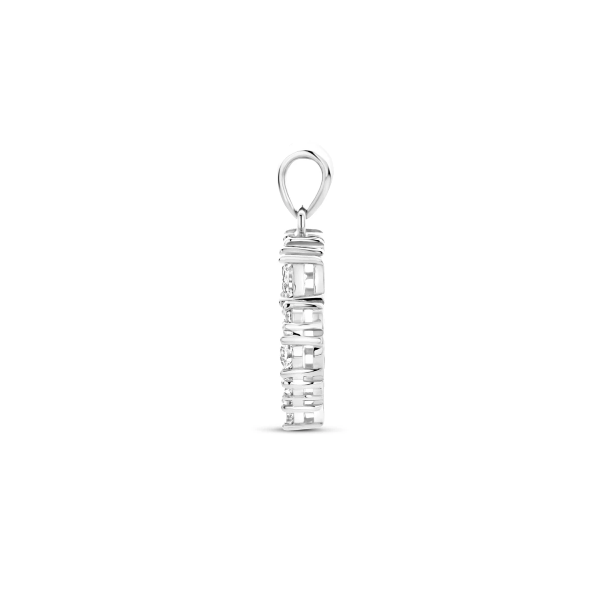 hanger zirkonia 21 mm zilver gerhodineerd