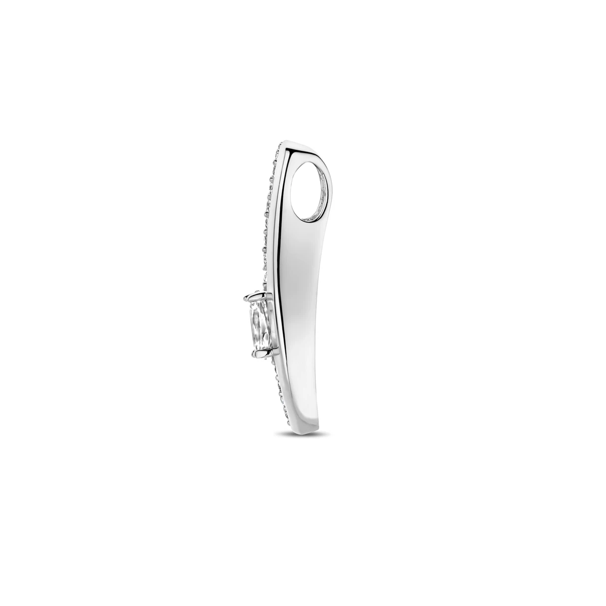 hanger zirkonia 21 mm zilver gerhodineerd