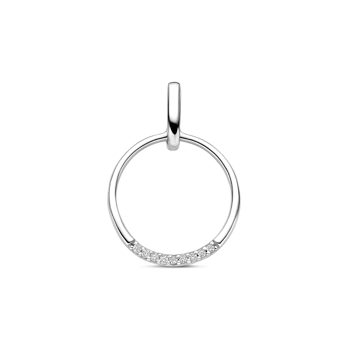 hanger zirkonia 22 mm zilver gerhodineerd