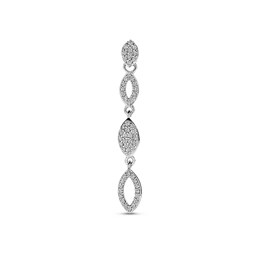 hanger zirkonia 37 mm zilver gerhodineerd