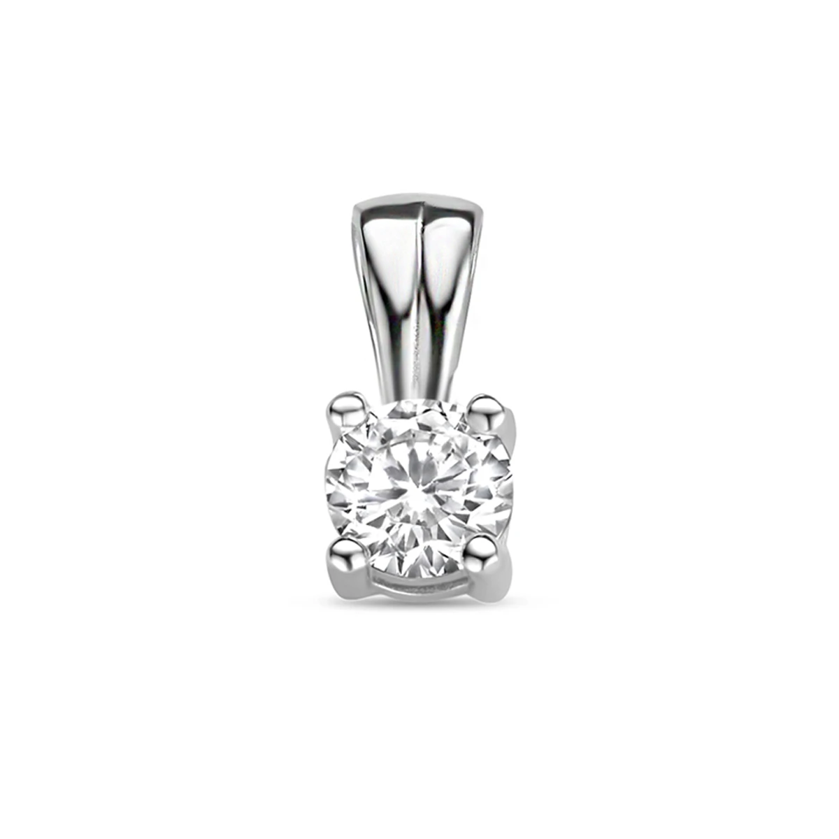 hanger zirkonia 9 mm zilver gerhodineerd