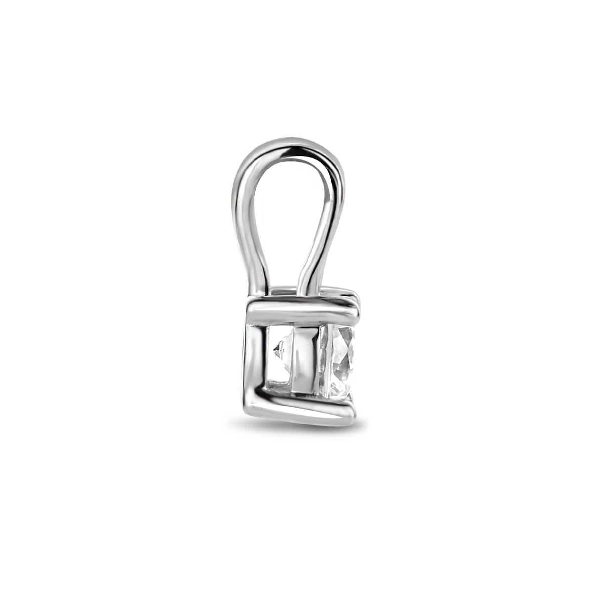hanger zirkonia 9 mm zilver gerhodineerd