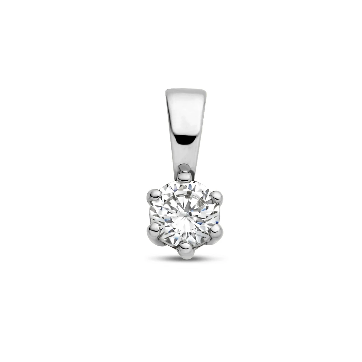 hanger zirkonia 9,5 mm 14K witgoud