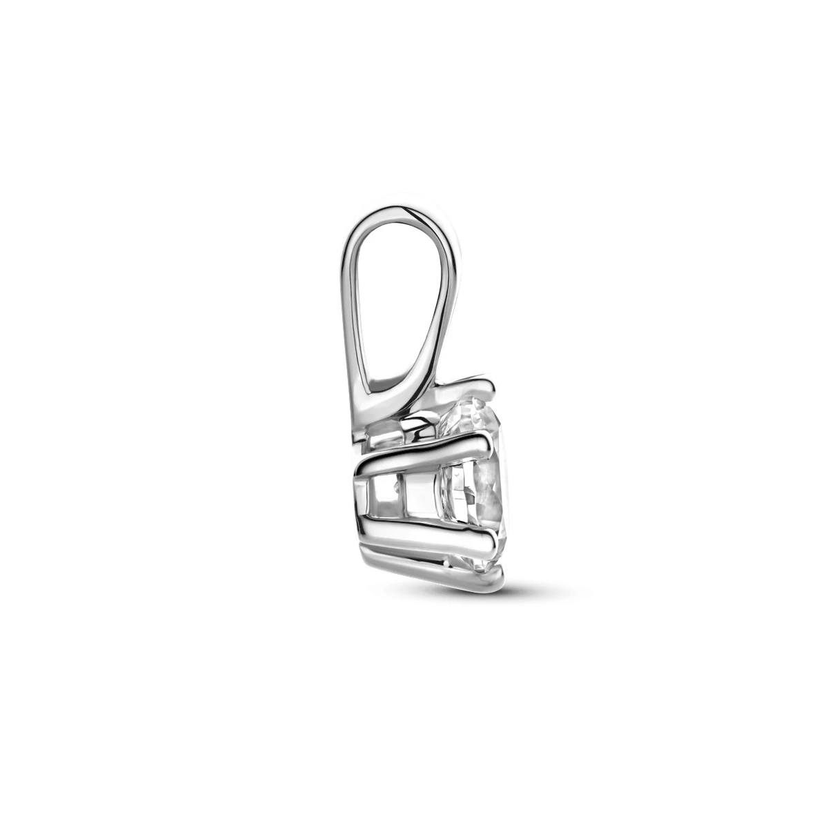 hanger zirkonia 9,5 mm 14K witgoud