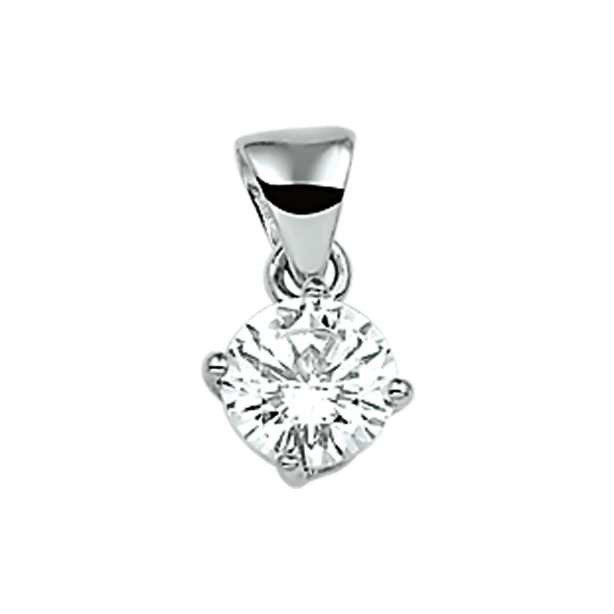 hanger zirkonia zilver gerhodineerd