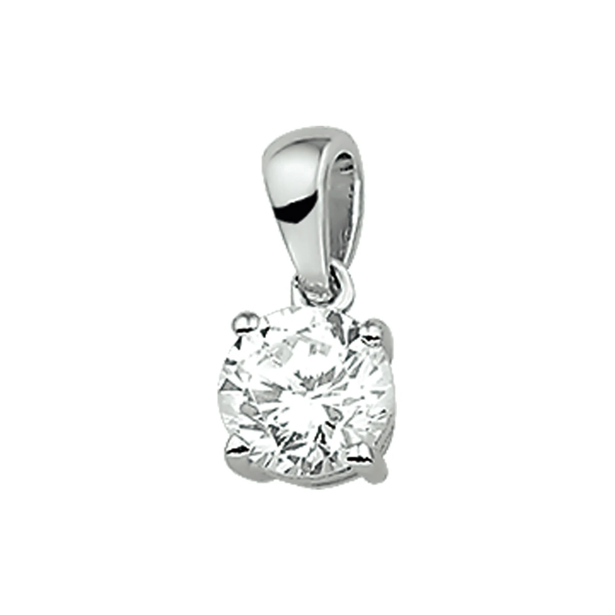 hanger zirkonia zilver gerhodineerd