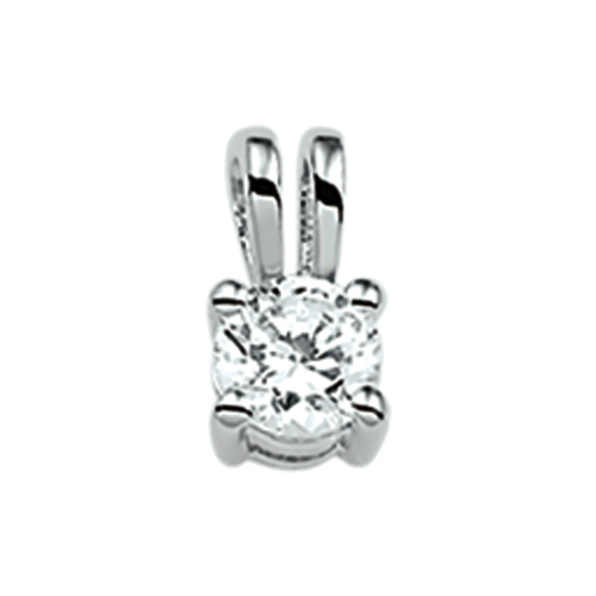 hanger zirkonia zilver gerhodineerd