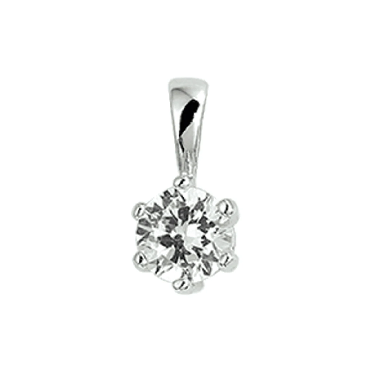 hanger zirkonia zilver gerhodineerd