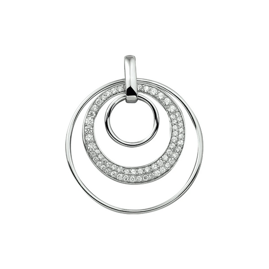 hanger zirkonia zilver gerhodineerd