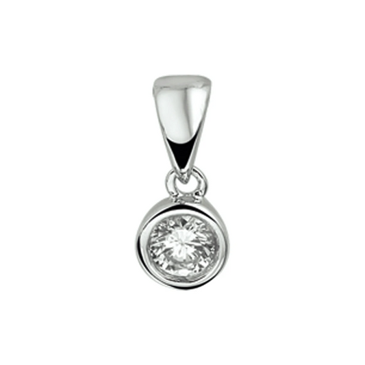 hanger zirkonia zilver gerhodineerd