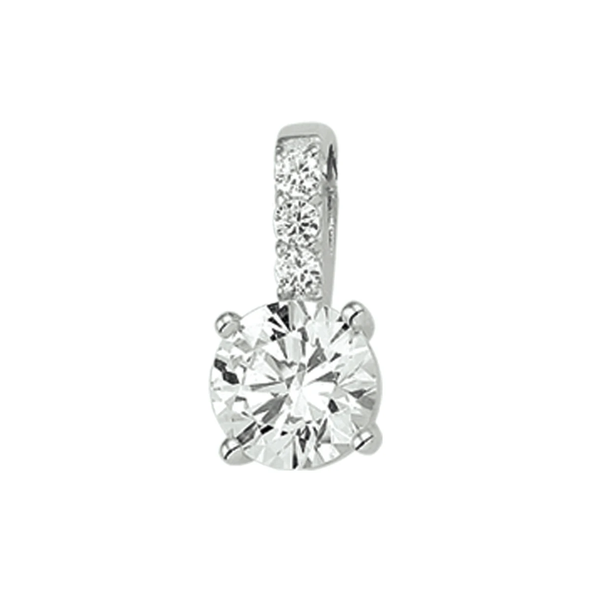 hanger zirkonia zilver gerhodineerd
