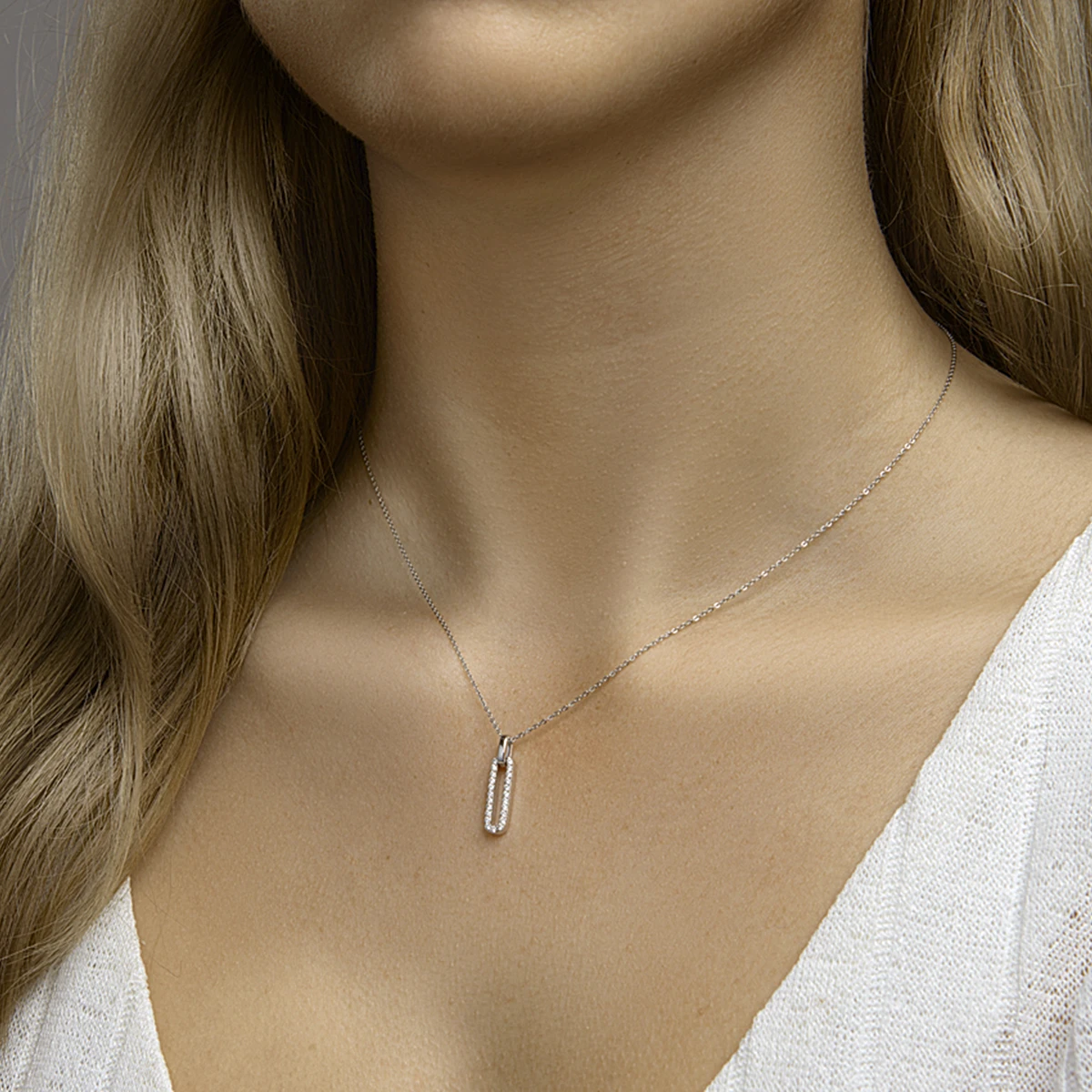 hanger zirkonia zilver gerhodineerd
