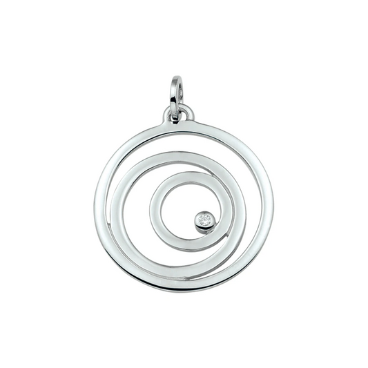 hanger zirkonia zilver gerhodineerd
