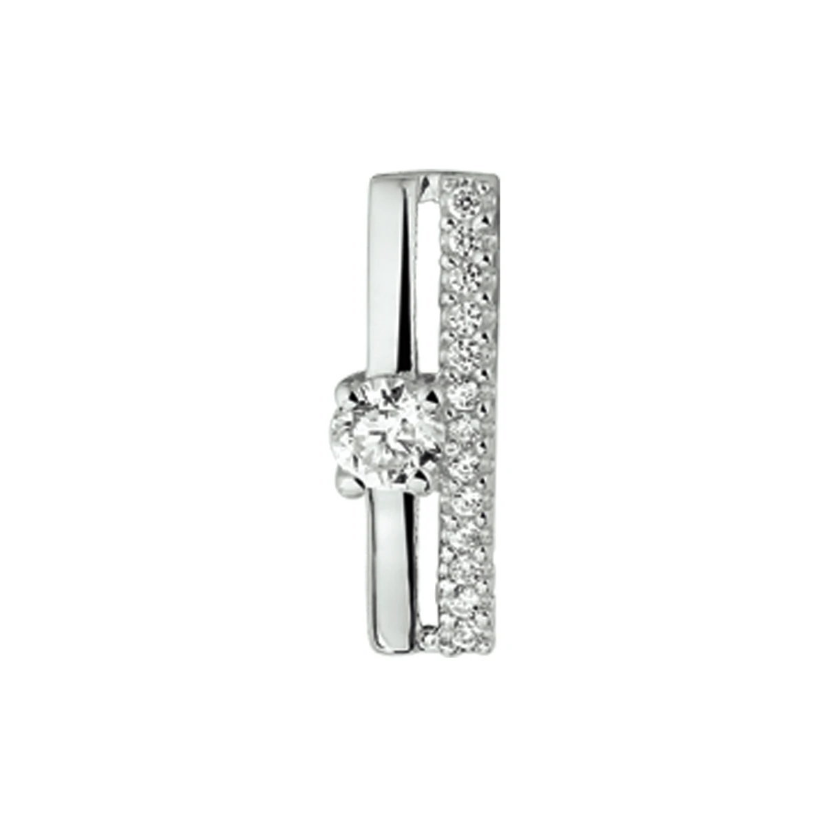 hanger zirkonia zilver gerhodineerd