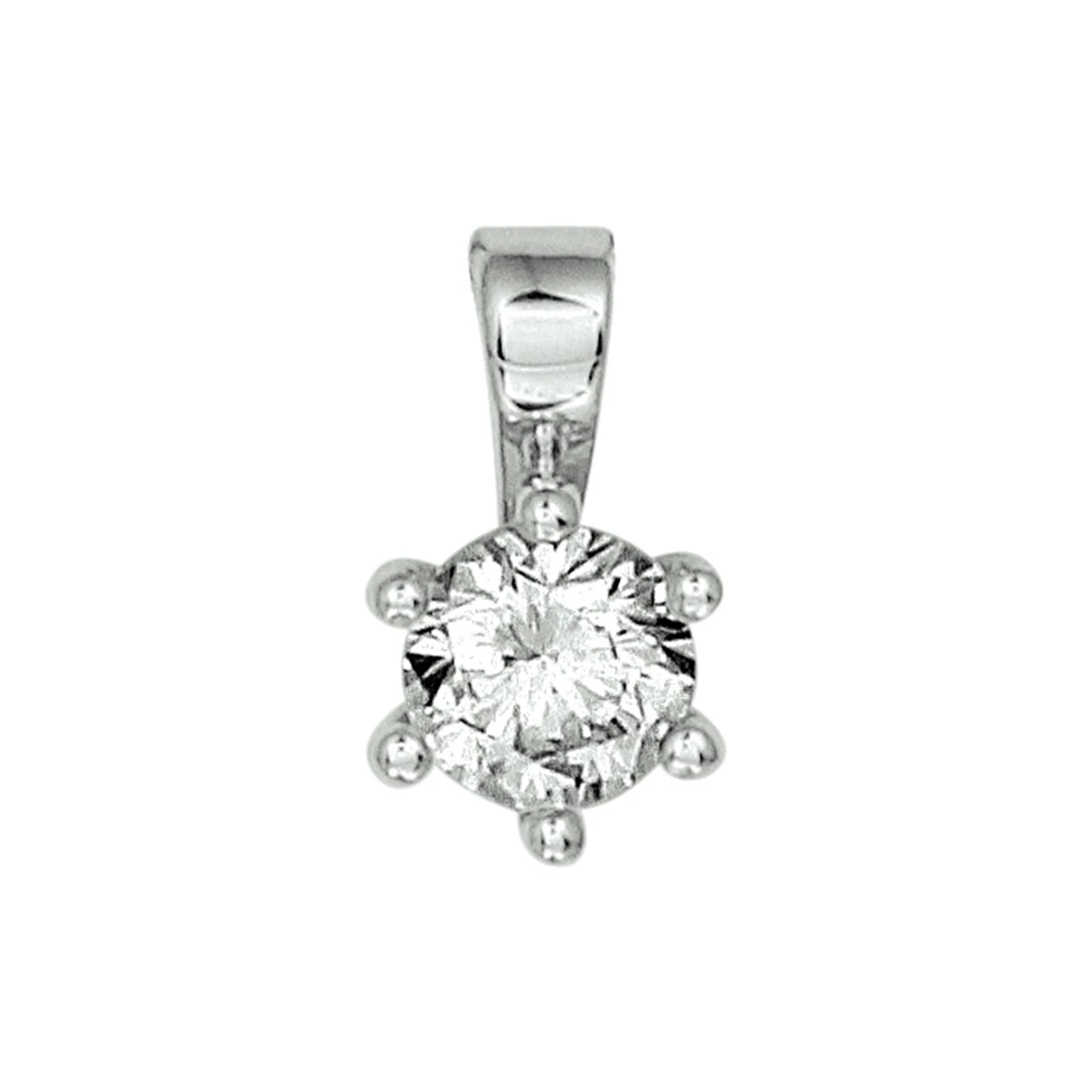 hanger zirkonia zilver gerhodineerd