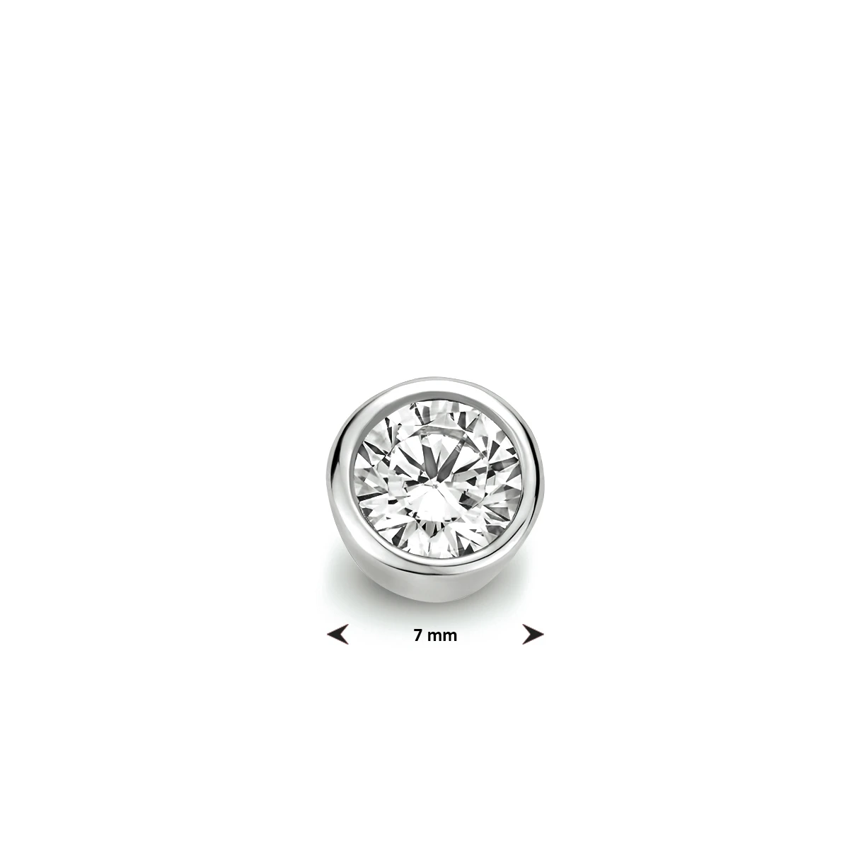 hanger zirkonia zilver gerhodineerd