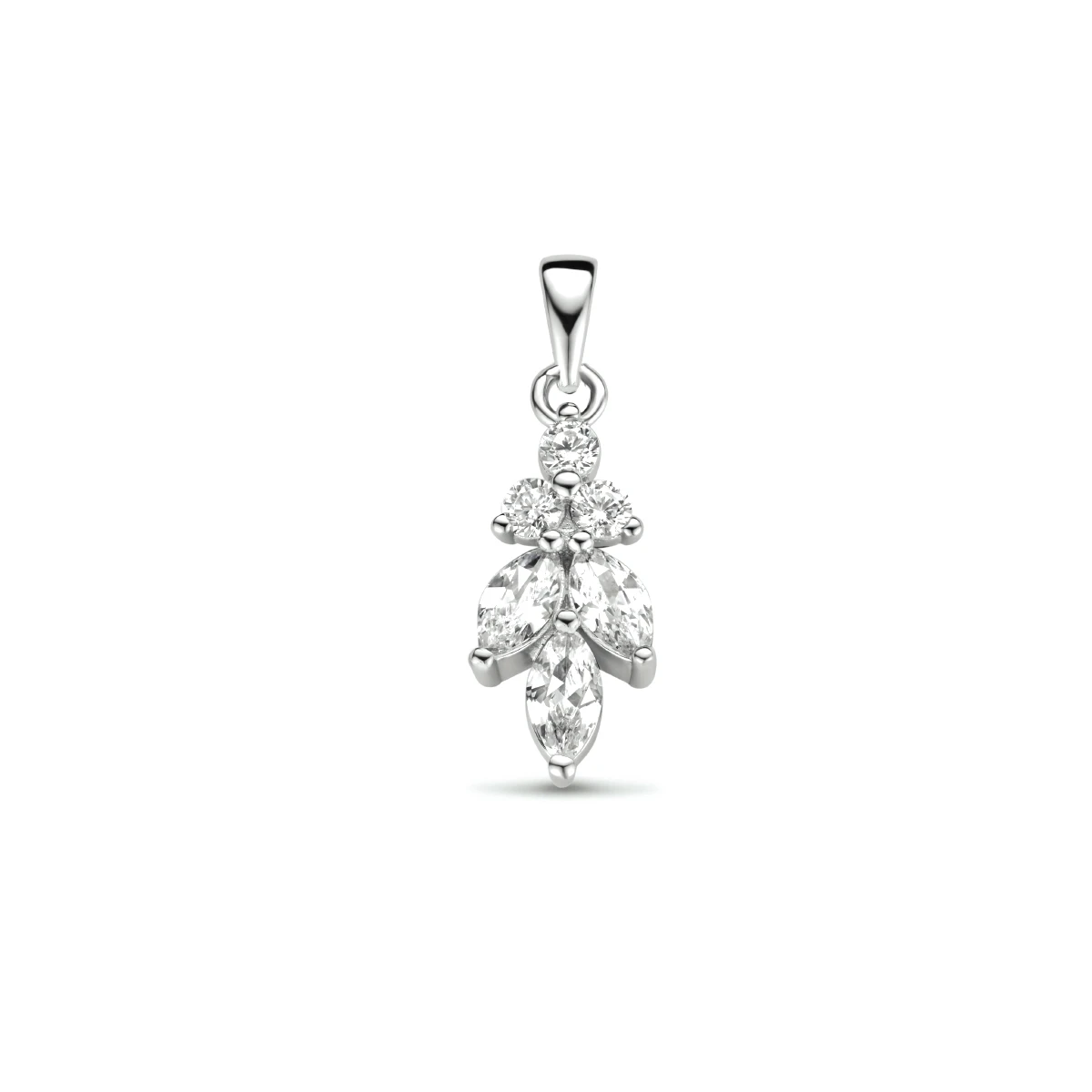 hanger zirkonia zilver gerhodineerd