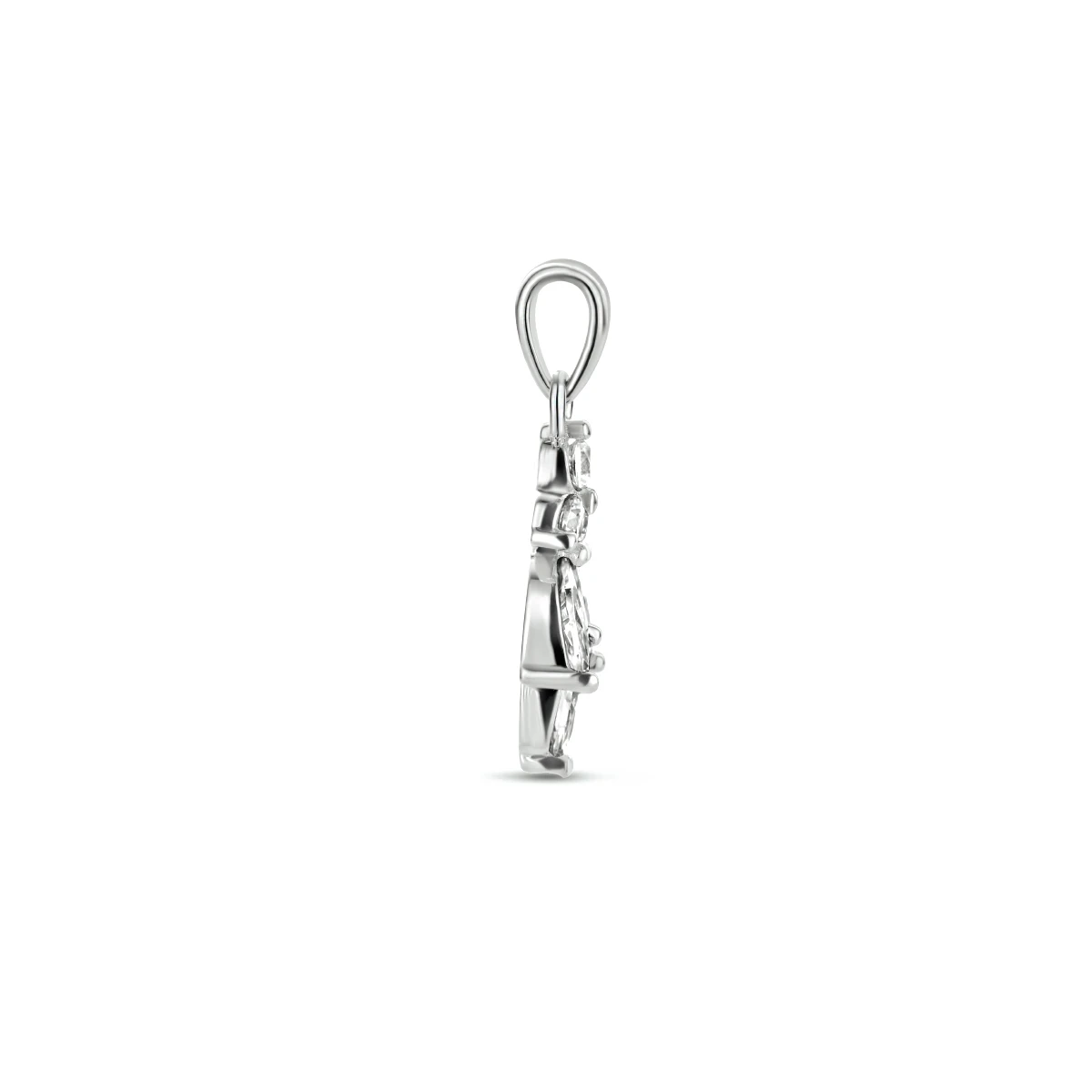 hanger zirkonia zilver gerhodineerd