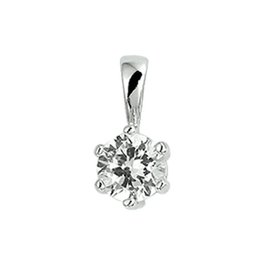 hanger zirkonia zilver gerhodineerd