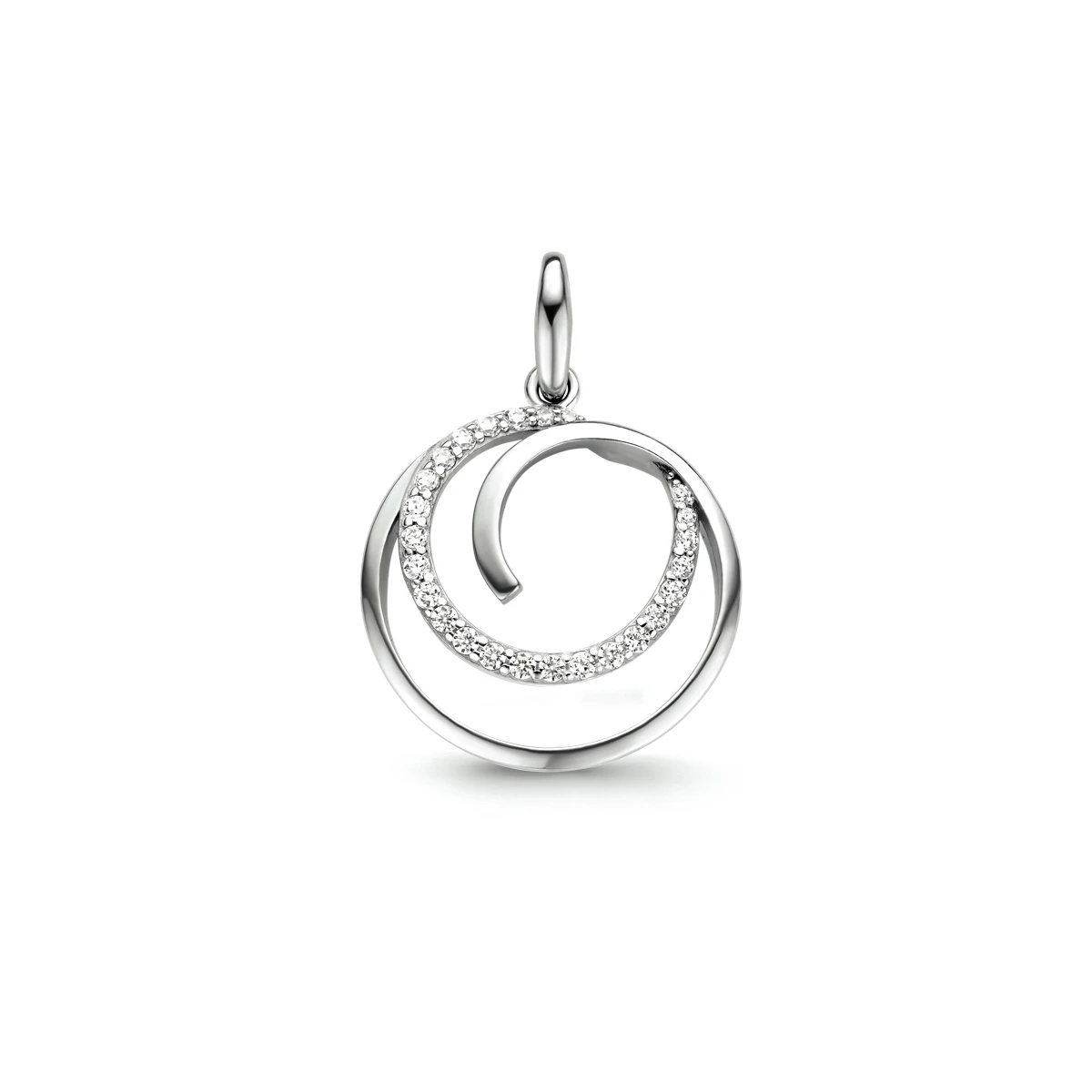 hanger zirkonia zilver gerhodineerd