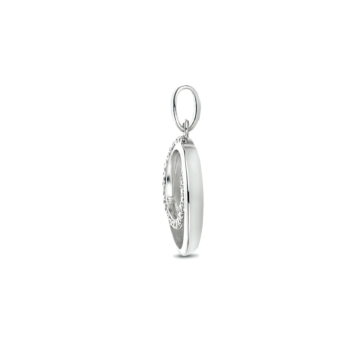 hanger zirkonia zilver gerhodineerd