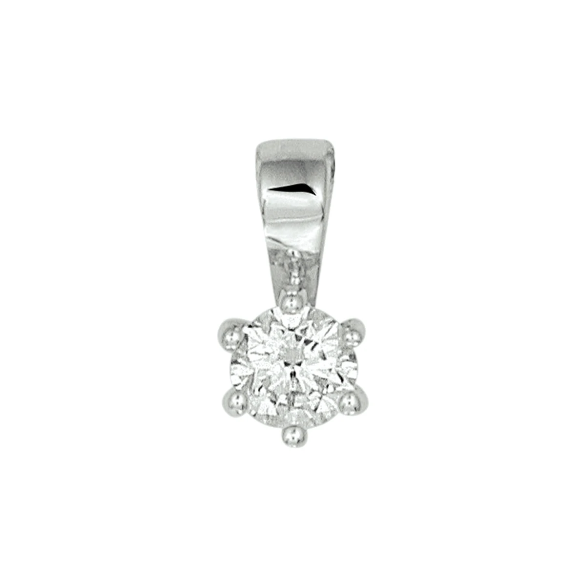 hanger zirkonia zilver gerhodineerd