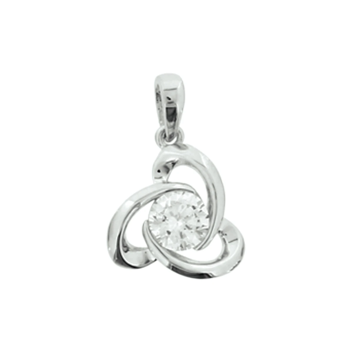 hanger zirkonia zilver gerhodineerd
