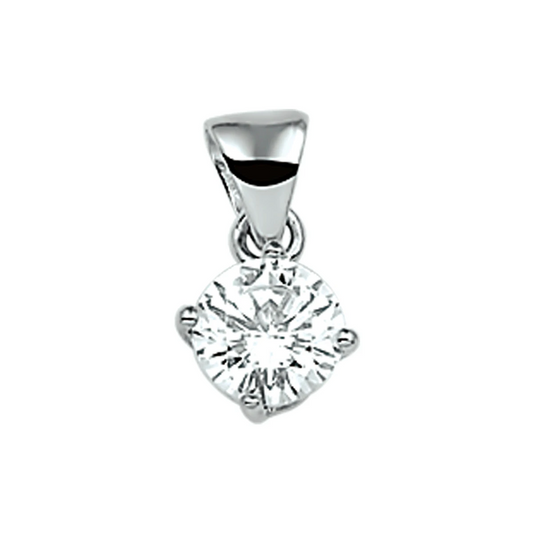 hanger zirkonia zilver gerhodineerd