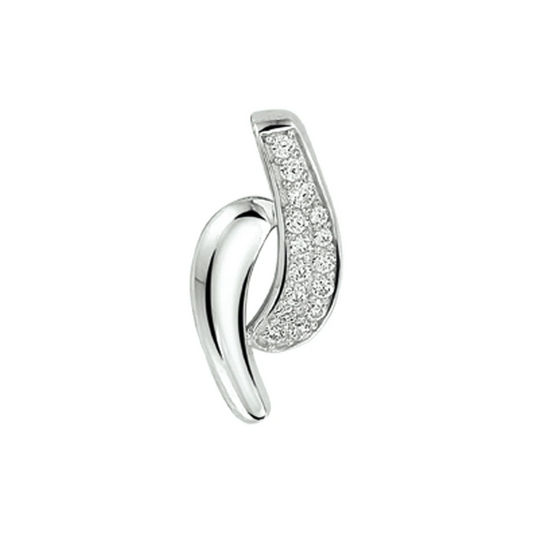 hanger zirkonia zilver gerhodineerd
