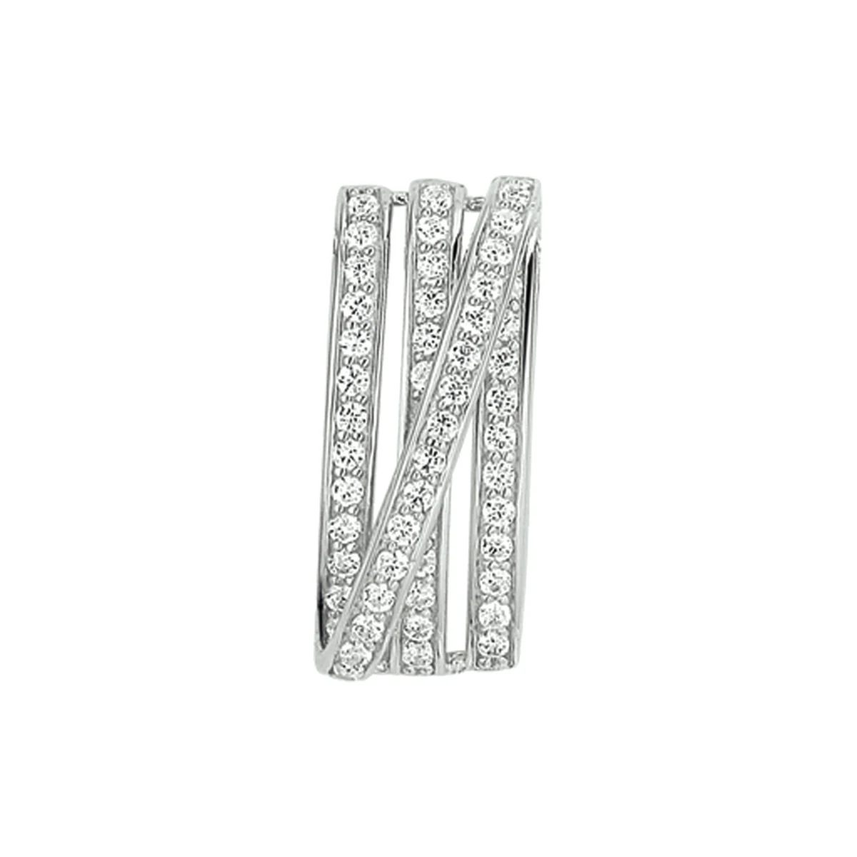 hanger zirkonia zilver gerhodineerd
