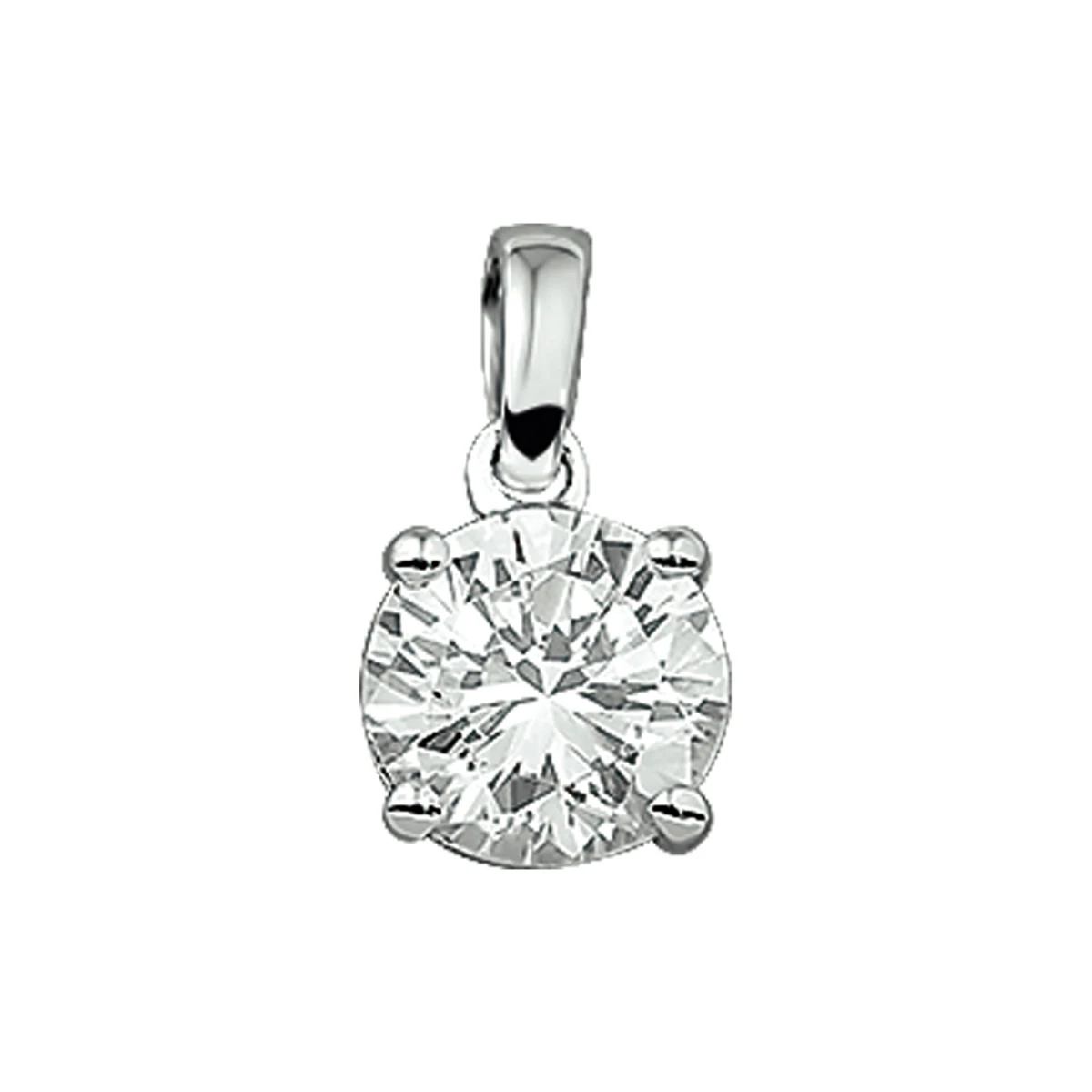 hanger zirkonia zilver gerhodineerd