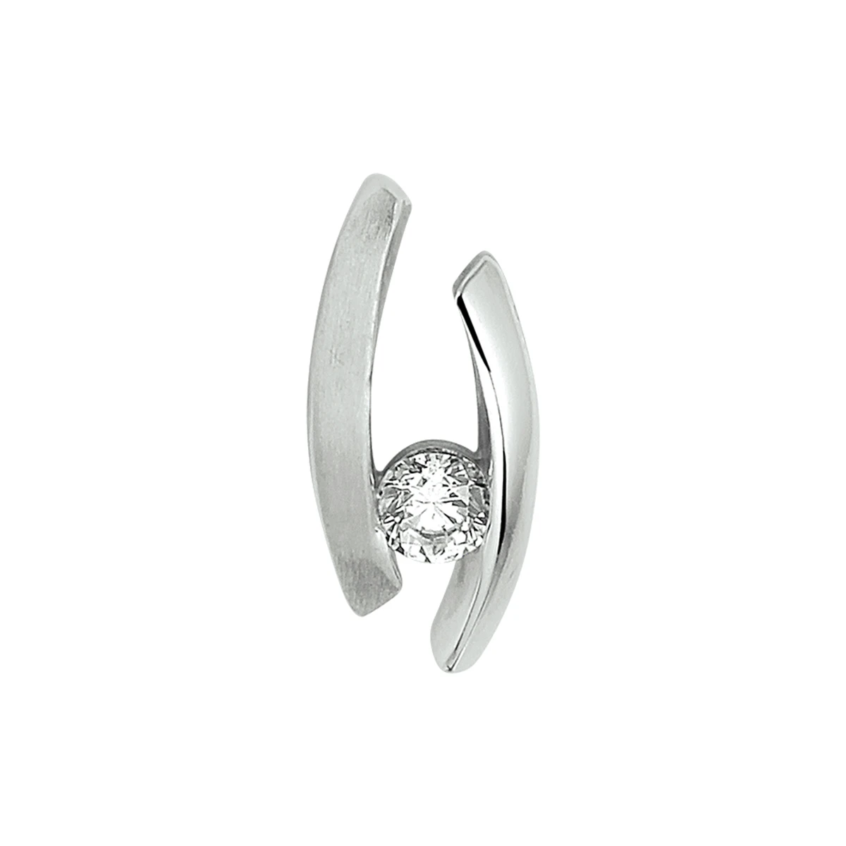 hanger zirkonia zilver gerhodineerd