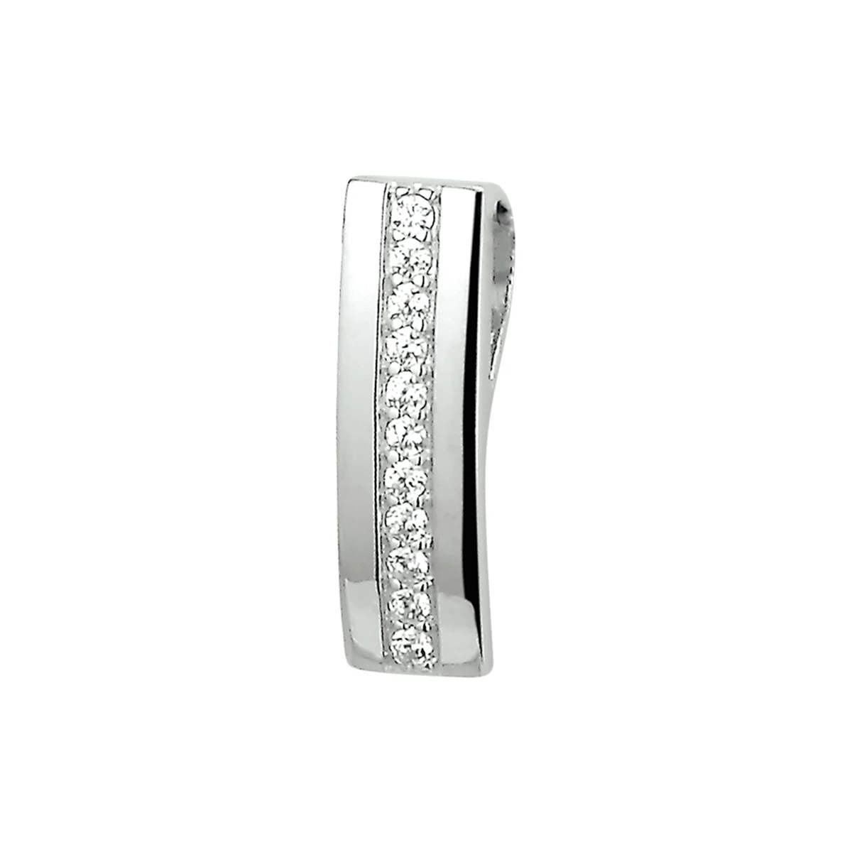 hanger zirkonia zilver gerhodineerd