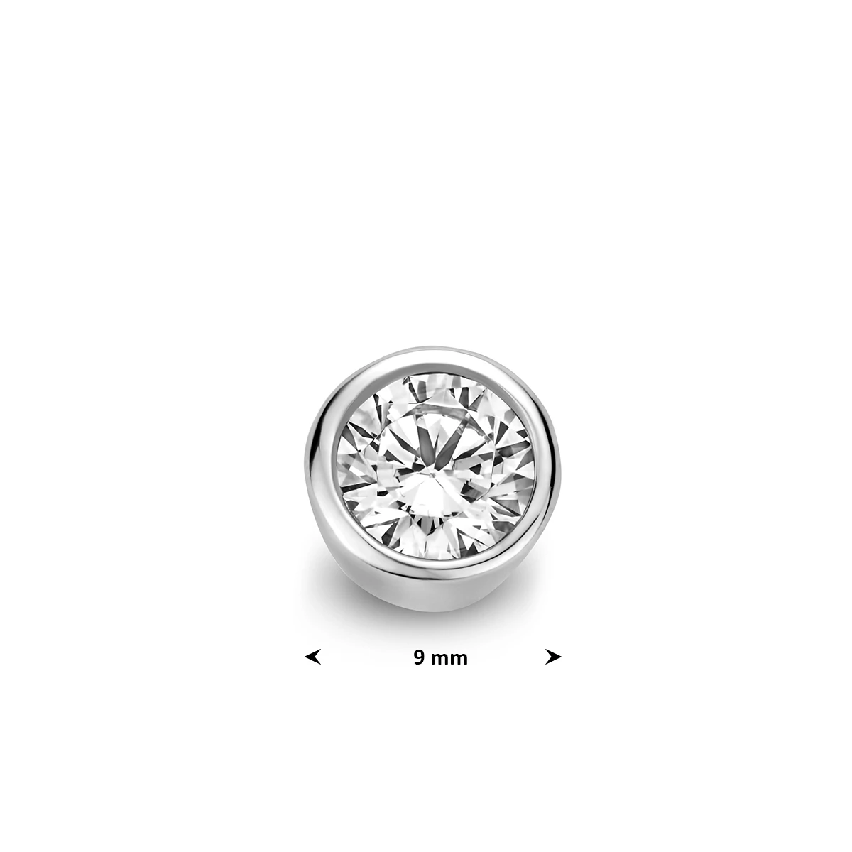 hanger zirkonia zilver gerhodineerd