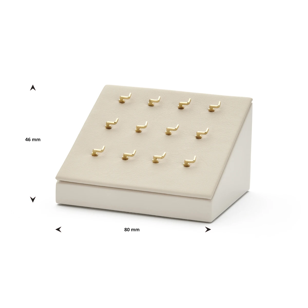 hangers met geboortesteen display beige pos materialen
