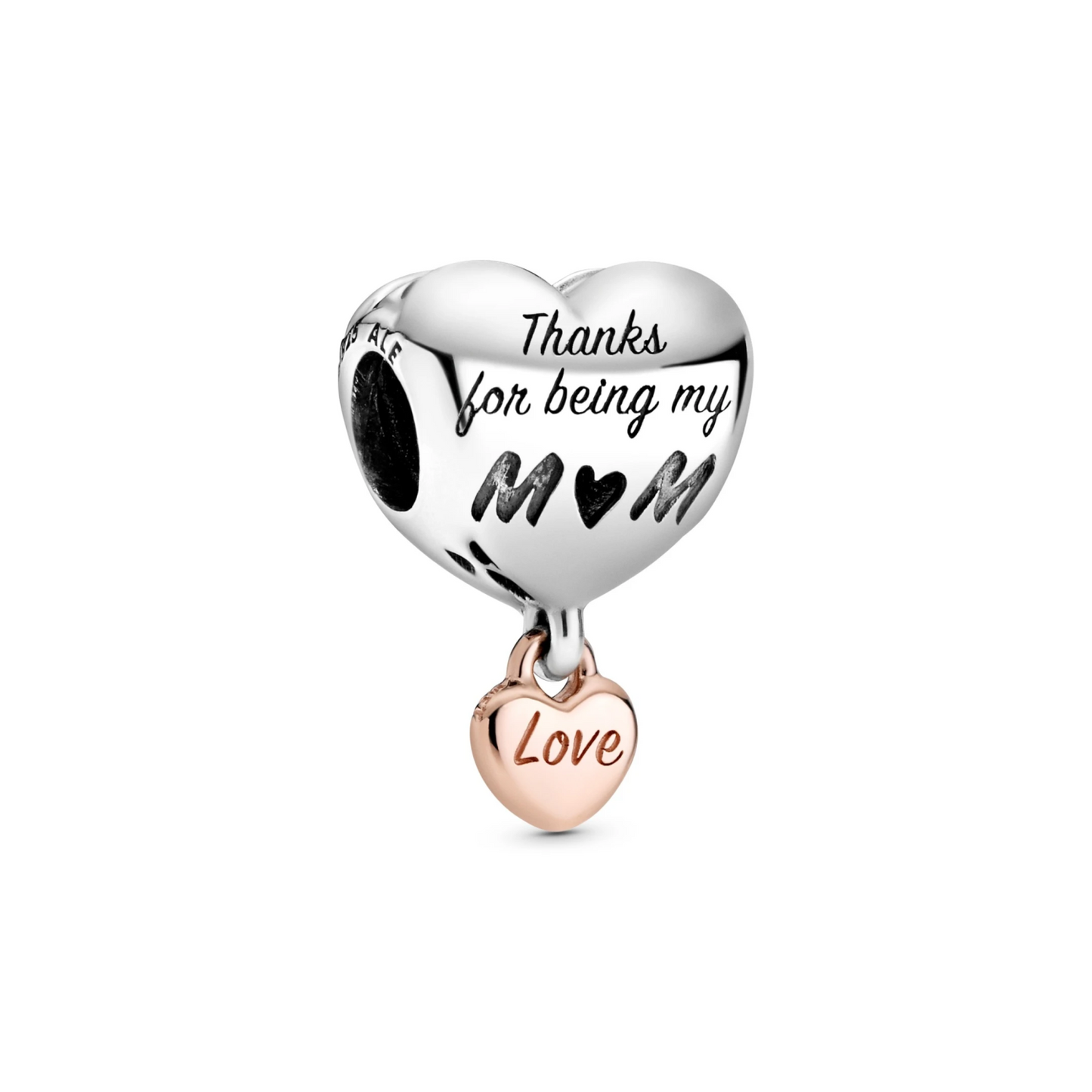 Hart Bedel met Tekst 'Love You Mum'