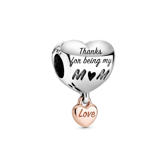Hart Bedel met Tekst 'Love You Mum'