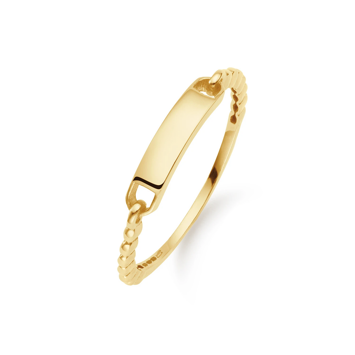 Jackie Lioness Engraving Ring 585