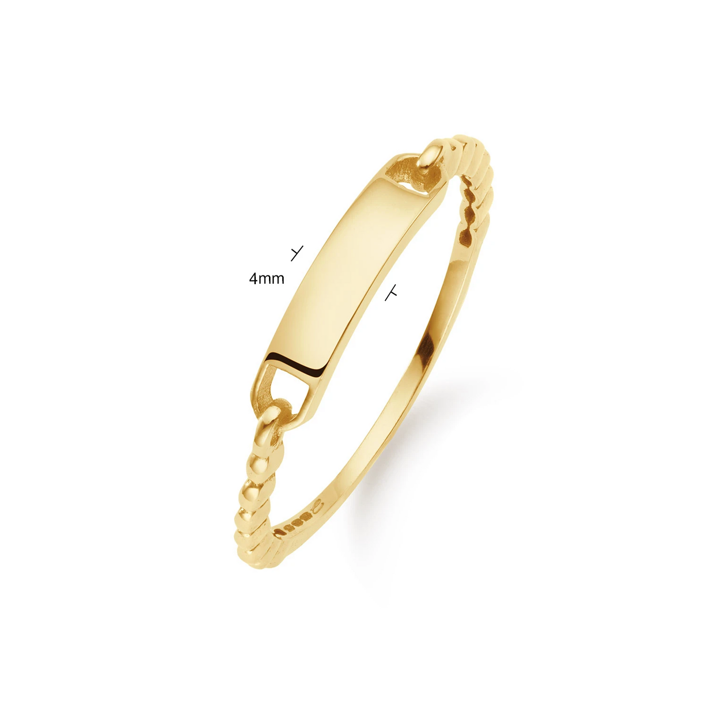 Jackie Lioness Engraving Ring 585
