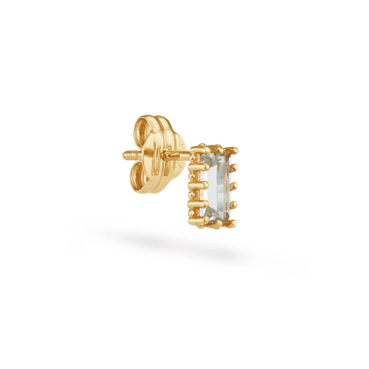 Jackie Lodge White Top. Single Earstud 585