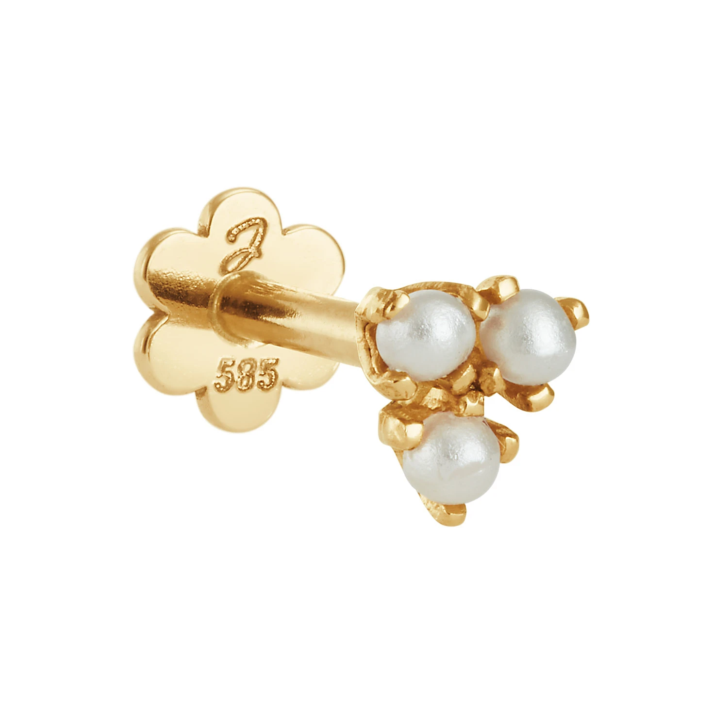 Jackie Triple Pearl Piercing 585