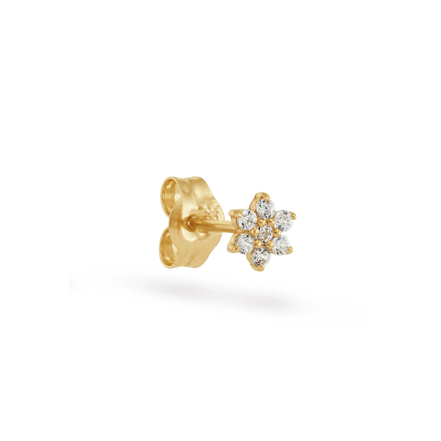 Jackie Verbena White Top. Single Stud 585